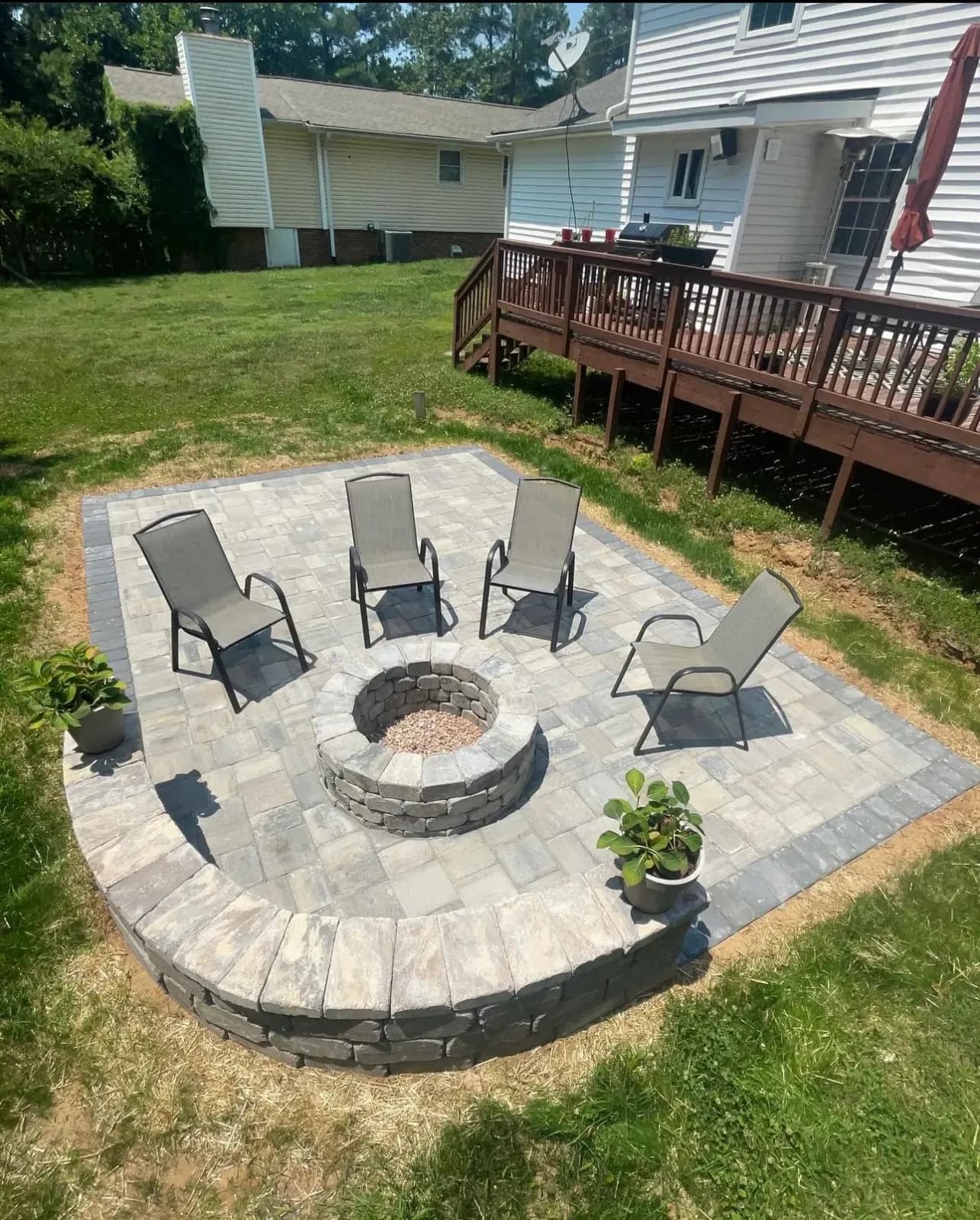 Seating Walls by Precision Hardscapes